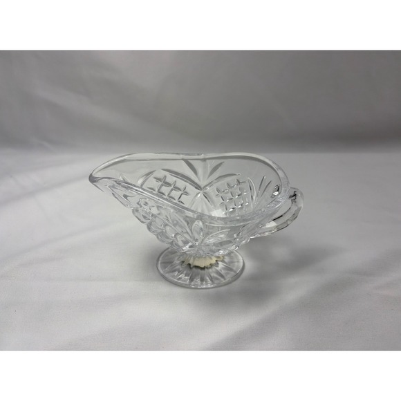 Shannon Crystal Other - Shannon Crystal Designs of Ireland Lead Crystal Footed Gravy Boat Sauce Pitcher